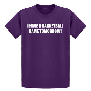 Youth Basketball Game Tomorrow Kids T-shirt
