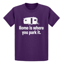Youth Home is Where you Park it Kids T-shirt