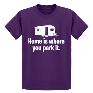 Youth Home is Where you Park it Kids T-shirt