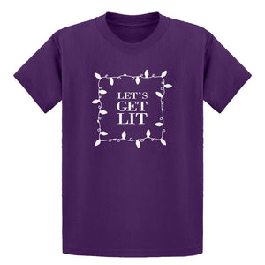 Youth Lets Get Lit Kids T-shirt