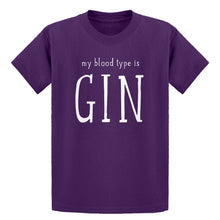 Youth My Blood Type is Gin Kids T-shirt