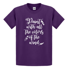 Youth Paint with all the Colors of the Wind Kids T-shirt