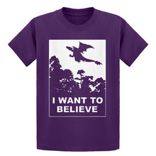 Youth I Want to Believe Fire Dragon Kids T-shirt