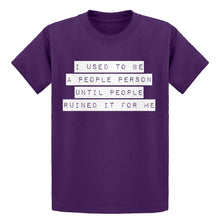 Youth I used to be a People Person Kids T-shirt