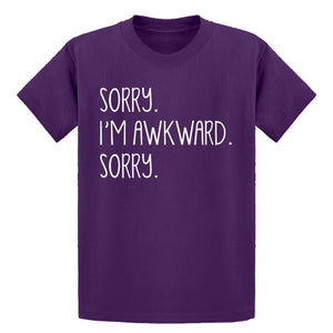 Youth Sorry I'm Awkward Sorry Kids T-shirt