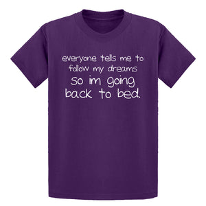 Youth Back to Bed Kids T-shirt