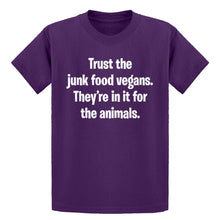 Youth Junk Food Vegans Kids T-shirt