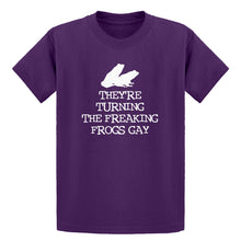 Youth They're Turning the Freaking Frogs Gay! Kids T-shirt