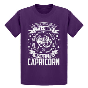 Youth Capricorn Zodiac Astrology Kids T-shirt