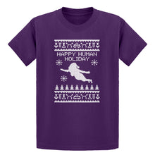 Youth Happy Human Holiday Kids T-shirt