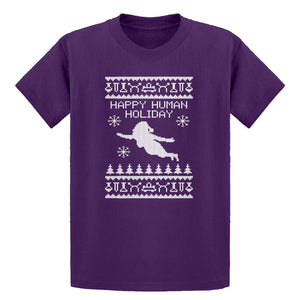Youth Happy Human Holiday Kids T-shirt
