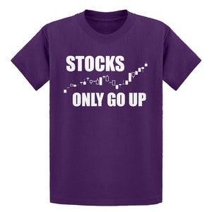 Youth STOCKS ONLY GO UP Kids T-shirt