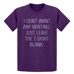 Youth Leave the Tshirt Blank Kids T-shirt