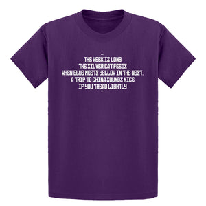 Youth The Week is Long the Silver Cat Feeds Kids T-shirt