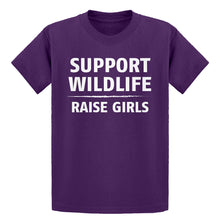 Youth Support Wildlife Raise Girls Kids T-shirt