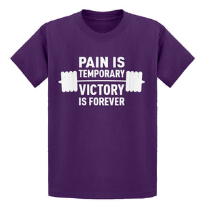 Youth Pain is Temporary Victory is Forever Kids T-shirt