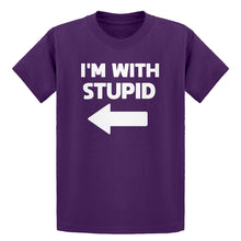 Youth I'm With Stupid Left Kids T-shirt