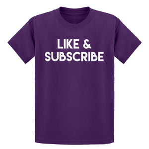 Youth Like and Subscribe Kids T-shirt