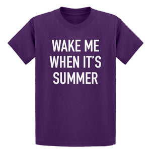 Youth Wake me When its Summer Kids T-shirt