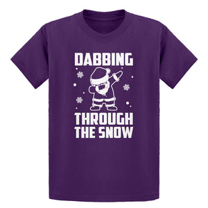 Youth Dabbing through the Snow Kids T-shirt