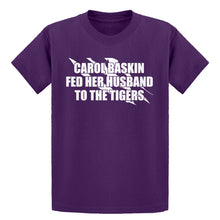 Youth Carole Baskin Fed Her Husband to the Tigers Kids T-shirt