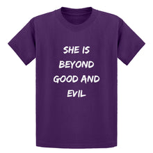Youth She is Beyond Good and Evil Kids T-shirt