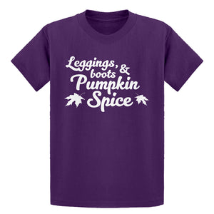 Youth Leggings, Boots, and Pumpkin Spice Kids T-shirt
