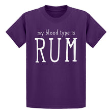 Youth My Blood Type is Rum Kids T-shirt