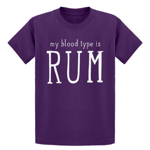 Youth My Blood Type is Rum Kids T-shirt