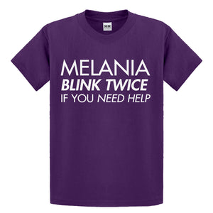 Youth Melania Blink Twice if You Need Help! Kids T-shirt