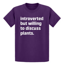 Youth Introverted But Willing to Discuss Plants Kids T-shirt