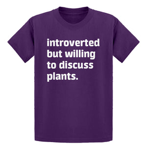 Youth Introverted But Willing to Discuss Plants Kids T-shirt