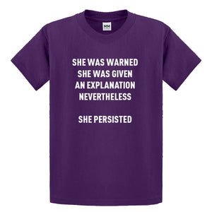 Youth She Persisted Venus Fist Kids T-shirt