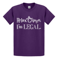 Youth Relax Gringo I'm Legal Sombrero Kids T-shirt
