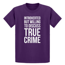 Youth Introverted But Willing to Discuss True Crime Kids T-shirt