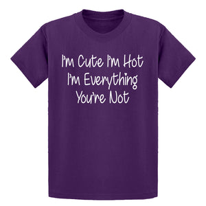 Youth Im Cute Im Hot Kids T-shirt