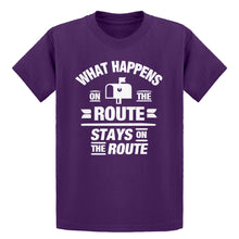 Youth What Happens on the Route Stays on the Route Kids T-shirt