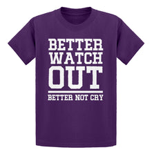 Youth Better Watch Out Better Not Cry Kids T-shirt