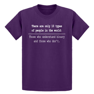 Youth 10 Types of People Kids T-shirt