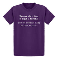 Youth 10 Types of People Kids T-shirt