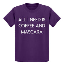 Youth All I need is Coffee and Mascara Kids T-shirt