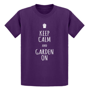 Youth Keep Calm and Garden On Kids T-shirt