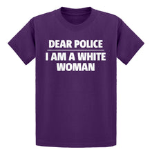 Youth Dear Police: I am a white woman. Kids T-shirt
