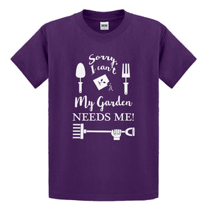 Youth I Can't My Garden Needs Me! Kids T-shirt