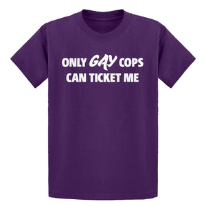 Youth Only Gay Cops Can Ticket Me Kids T-shirt