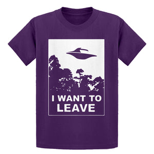 Youth I Want to Leave Kids T-shirt