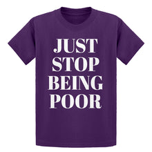 Youth Just Stop Being Poor Kids T-shirt