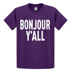 Youth Bonjour Yall Kids T-shirt