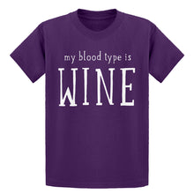 Youth My Blood Type is Wine Kids T-shirt
