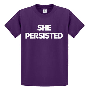 Youth She Persisted Kids T-shirt